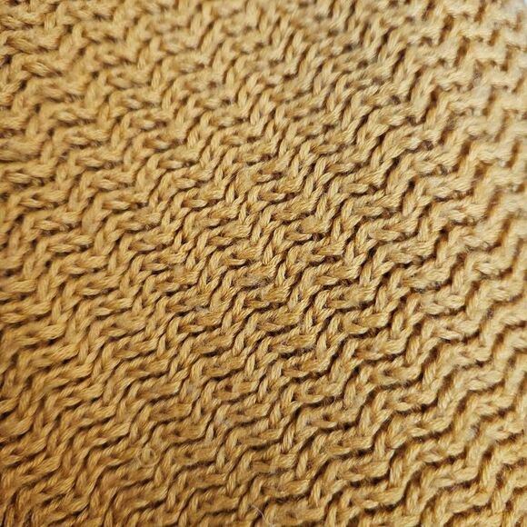 Cooper size S-M Wool women's side splitting top sweater knit tumeric mustard - Picture 3 of 4